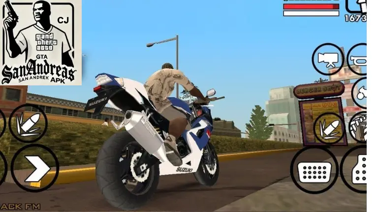 gameplay of Grand theft auto san andreas apk for Andriod